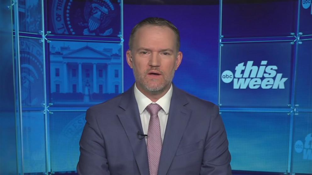 PHOTO: U.S. Trade Representative Jamieson Greer appears on ABC News' "This Week" on May 17, 2026.