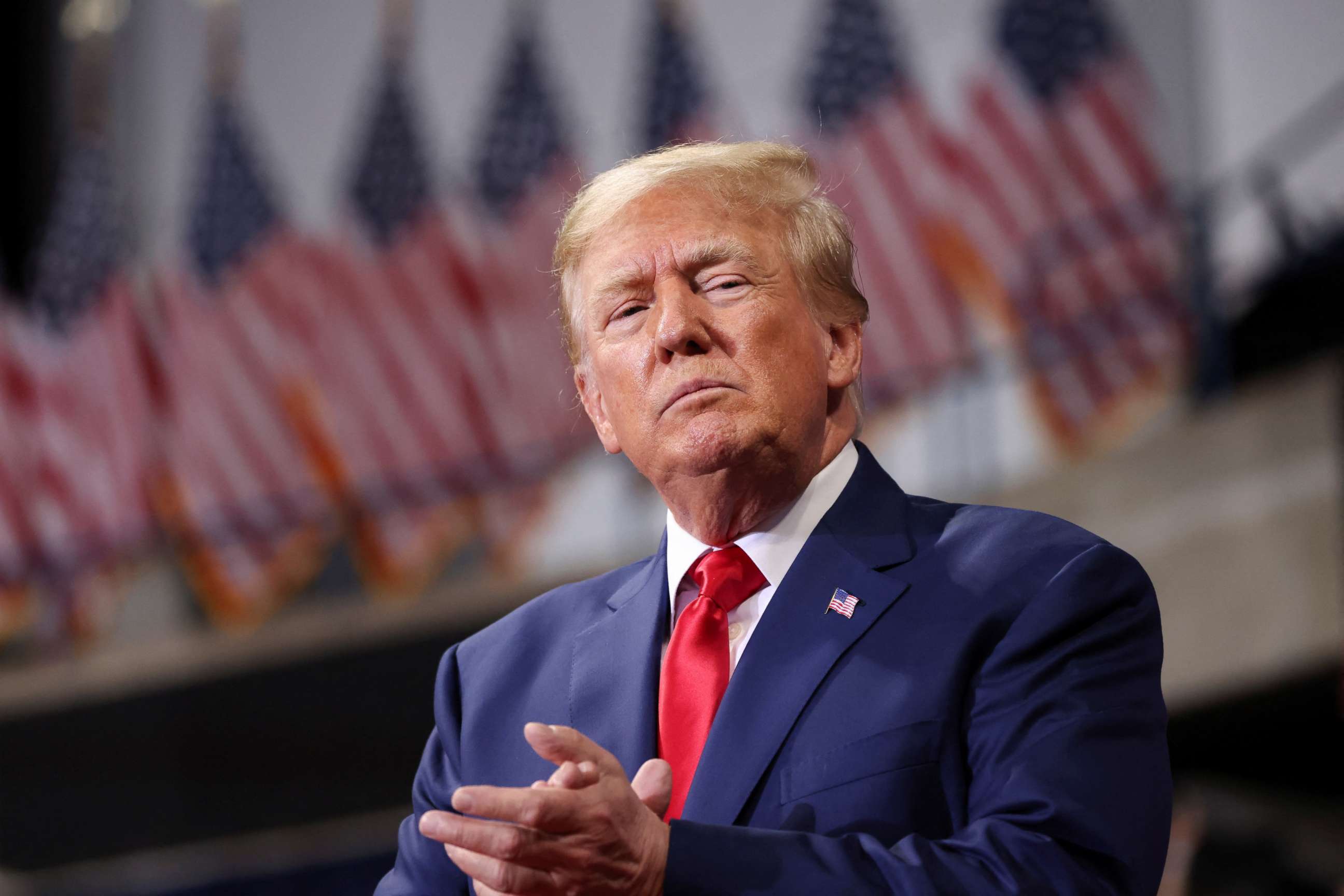 PHOTO: Former U.S. President Donald Trump attends a rally in Wilkes-Barre, Pennsylvania, U.S., September 3, 2022.  REUTERS/Andrew Kelly