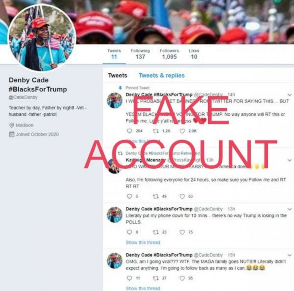 Example of inauthentic account that Twitter removed from its platform. 