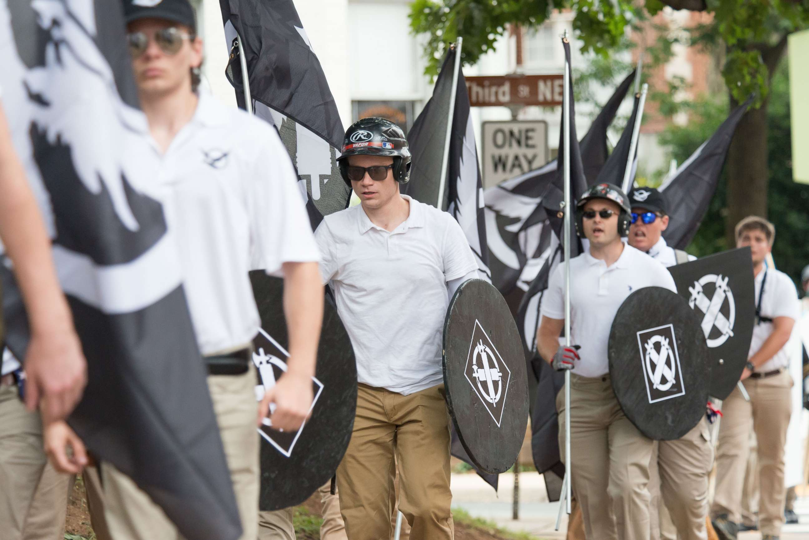 PHOTO: Neo-Nazis, white supremacists and other alt-right factions scuffled with counter-demonstrators near Emancipation Park (Formerly "Lee Park") in downtown Charlottesville, Virginia.