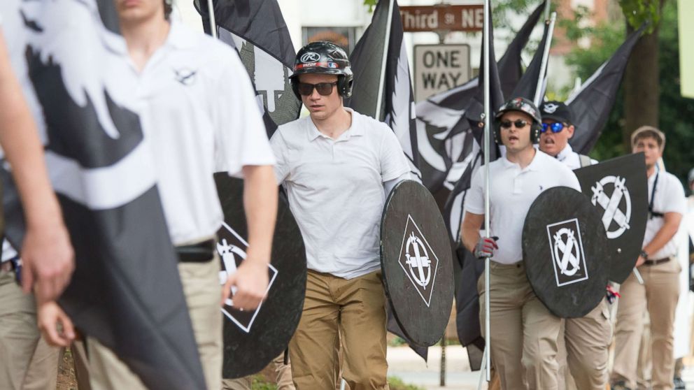 PHOTO: Neo-Nazis, white supremacists and other alt-right factions scuffled with counter-demonstrators near Emancipation Park (Formerly "Lee Park") in downtown Charlottesville, Virginia.
