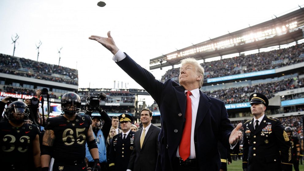 Trump to go to Army-Navy football game for 2nd year in a row thumbnail