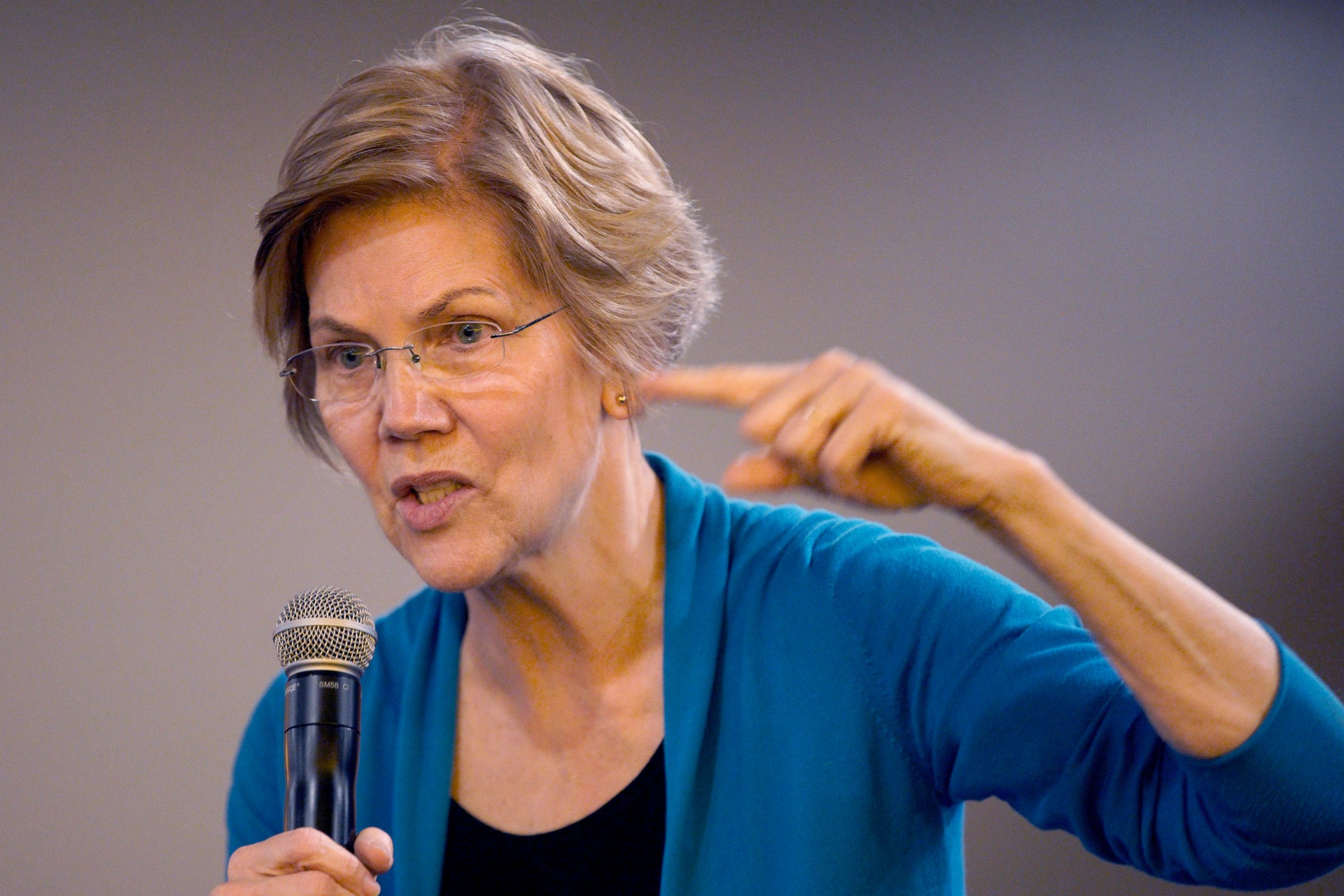 Sen. Elizabeth Warren, D-Mass, speaks during an organizing event at McCoy's Bar Patio and Grill in Council Bluffs, Iowa, Friday, Jan. 4, 2019.