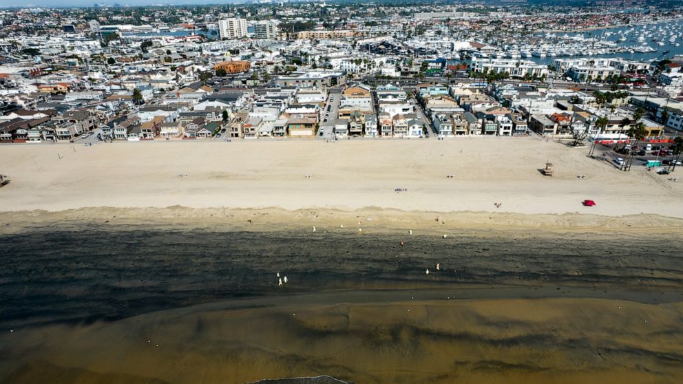 Data shows ship crossed over oil pipeline that ruptured