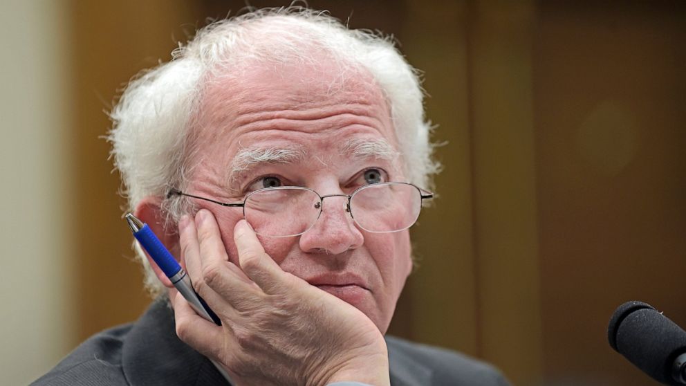 FILE - Chapman School of Law professor John Eastman testifies on Capitol Hill in Washington, on March 16, 2017, at a House Justice subcommittee on Courts, Intellectual Property and the Internet hearing on restructuring the U.S. Court of Appeals for t