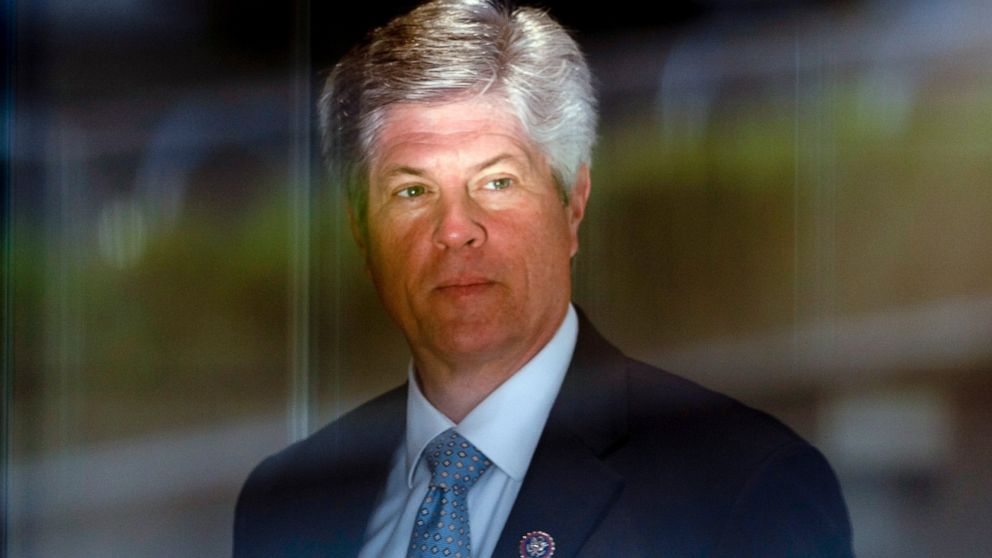 FILE - U.S. Rep. Jeff Fortenberry, R-Neb., arrives at the federal courthouse for his trial in Los Angeles, Wednesday, March 16, 2022. Just hours after a judge sentences the ex-congressman from Nebraska for lying to federal agents, voters in his distr