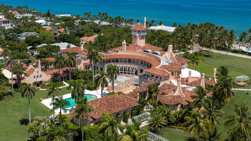 FILE - An aerial view of former President Donald Trump's Mar-a-Lago club in Palm Beach, Fla., on Aug. 31, 2022. A federal judge has appointed Raymond Dearie, a veteran New York jurist to serve as an independent arbiter and review records seized durin
