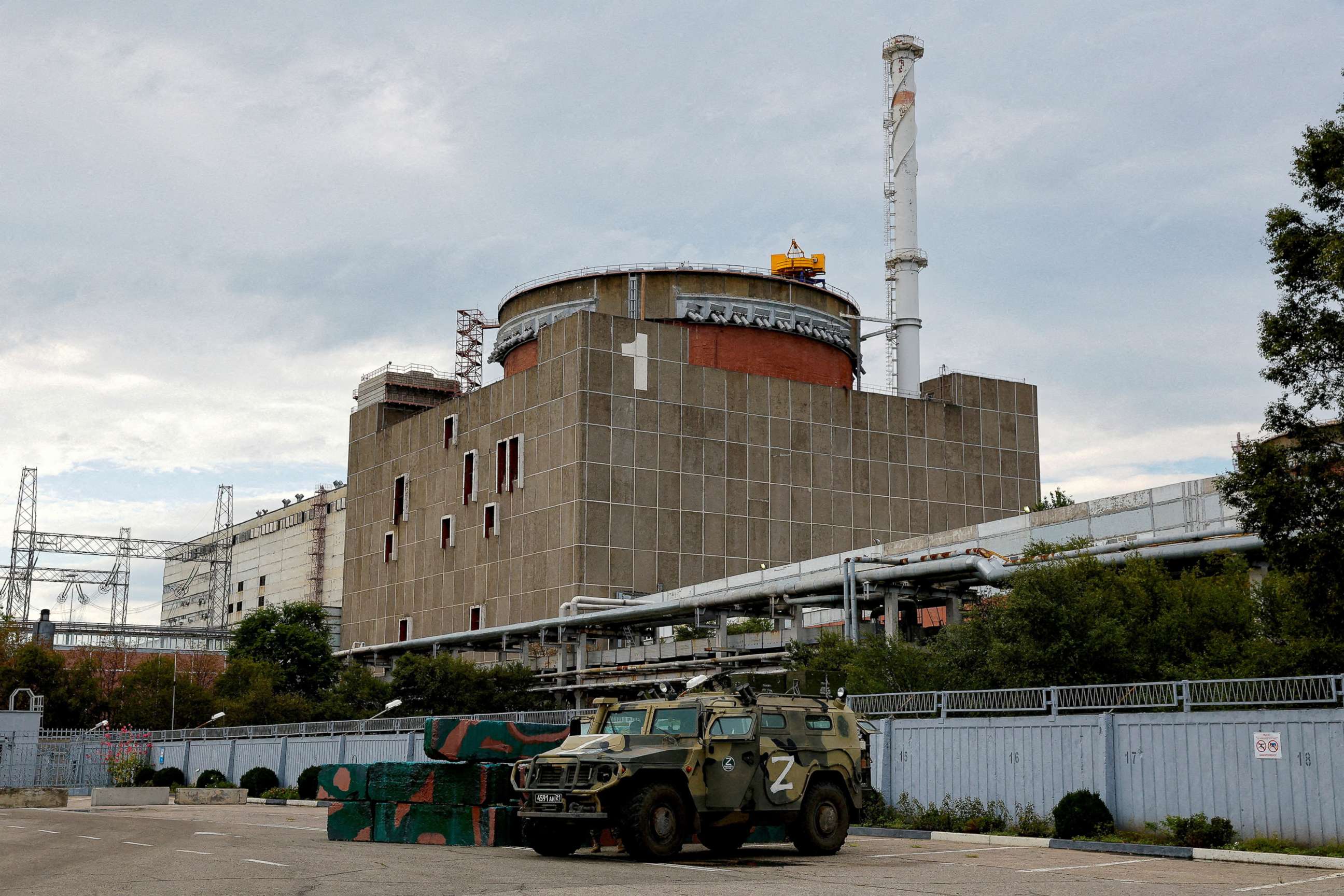PHOTO: The Zaporizhzhia Nuclear Power Plant during the visit of the International Atomic Energy Agency (IAEA) expert mission in the course of Ukraine-Russia conflict outside Enerhodar in the Zaporizhzhia region, Ukraine, Sept. 1, 2022.