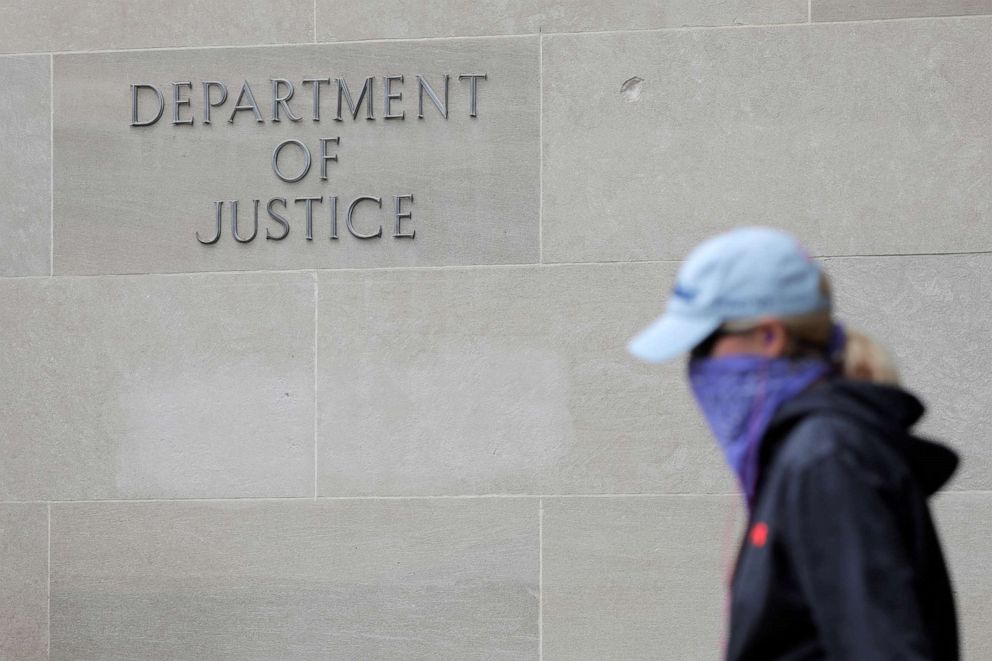 PHOTO: The Department of Justice headquarters in Washington, D.C., May 10, 2021.