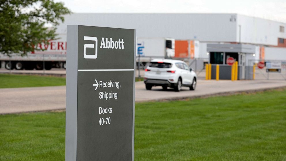 PHOTO: The Abbott manufacturing facility is shown in Sturgis, Michigan, on May 13, 2022.