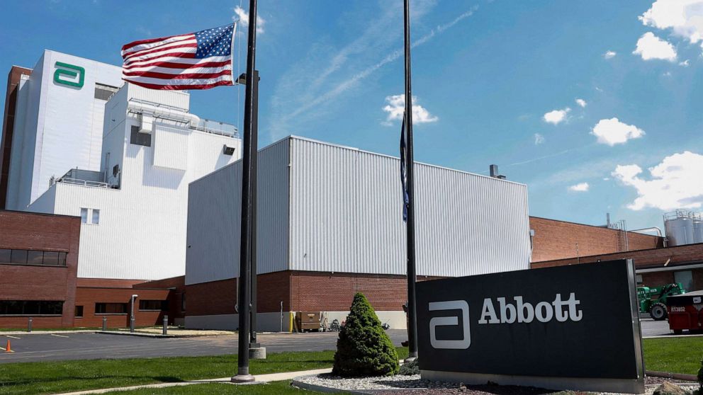 PHOTO: The Abbott manufacturing facility in Sturgis, Mich., May 13, 2022. 