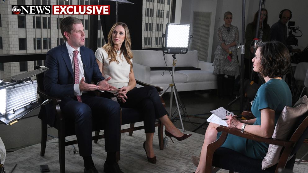 PHOTO: ABC's Elizabeth Vargas interviews Eric Trump at Trump Tower, New York on Monday, Jan. 16, 2017.
