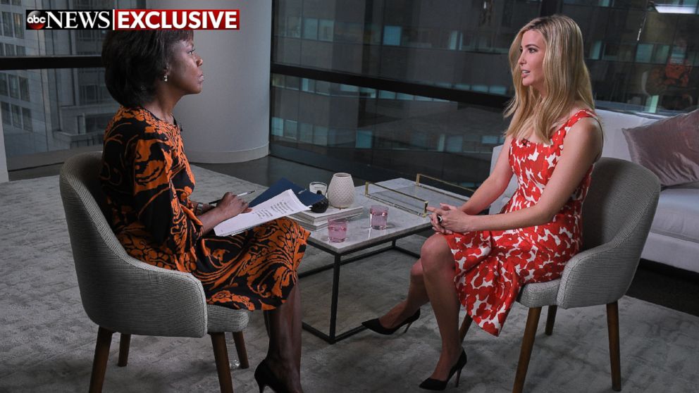 ABC's Deborah Roberts interviews Ivanka Trump at Trump Tower, New York on Monday, Jan. 16, 2017.
