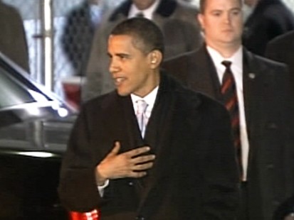 VIDEO: Barack Obama arrives in Washington, DC.