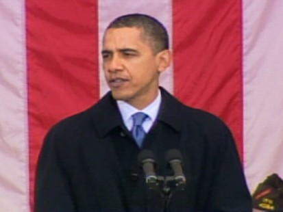 Video of President Obama at Arlington Cemetery telling Veterans American will stand by them.