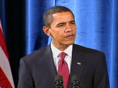 Video of President-elect Barack Obama during a Chicago press conference to announce his "green team."