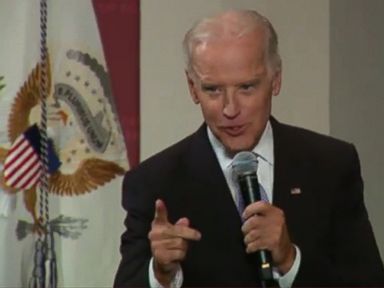 VIDEO: The vice president jokingly characterized his job with one word that left an audience at Harvard laughing.