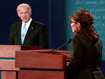 pic of joe biden and sarah palin at vp debate