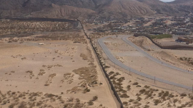 El Paso Border Wall Map