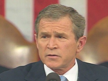 VIDEO: President Bush delivers the State of the Union Address in 2002.