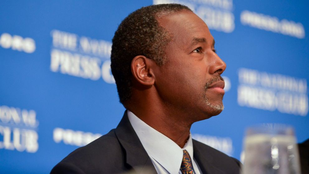 Republican presidential candidate Dr. Ben Carson addresses the National Press Club on Oct. 9, 2015 in Washington.