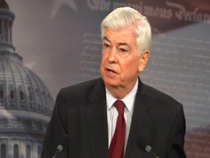 Video of Senator Chris Dodd unveiling financial regulation plan.