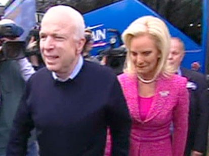 A picture of John and Cindy McCain.
