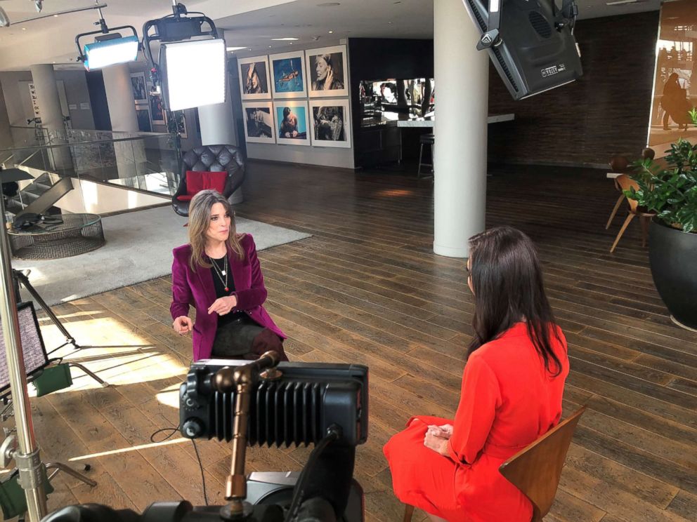 Marianne Williamson is seen here during an interview with ABC News' Marci Gonzalez for "Nightline."