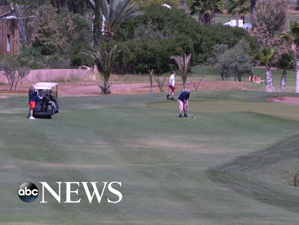 PHOTO: Golfing was on the agenda at the resort that hosted the three-day Clinton Global Initiative in Morocco.