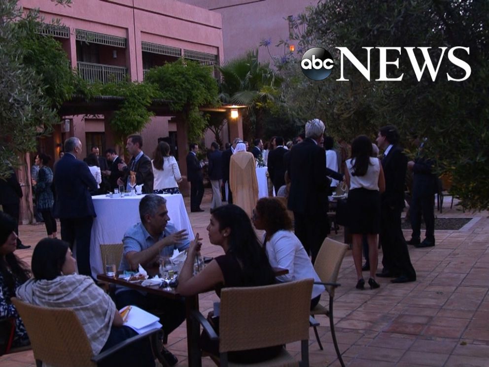 PHOTO: Foreign dignitaries attended the opening reception at the Clinton Global Initiative in Morocco.
