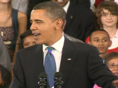 ABC News video of Obama speaking in NOLA.
