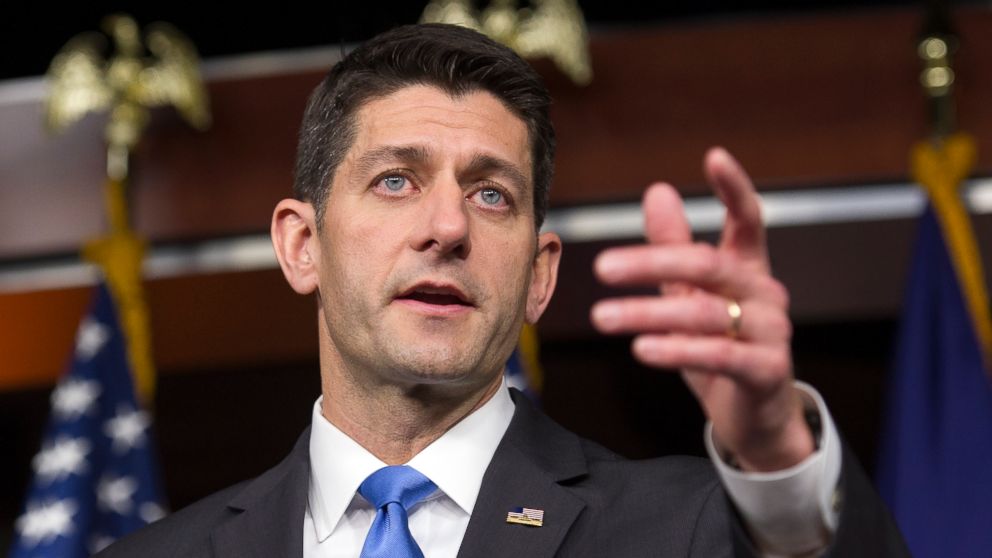 House Speaker Paul Ryan speaks with reporters on Capitol Hill in Washington, May 12, 2016.