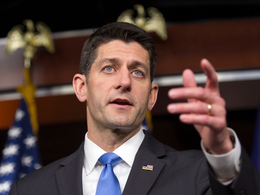 PHOTO: House Speaker Paul Ryan speaks with reporters on Capitol Hill in Washington, May 12, 2016.