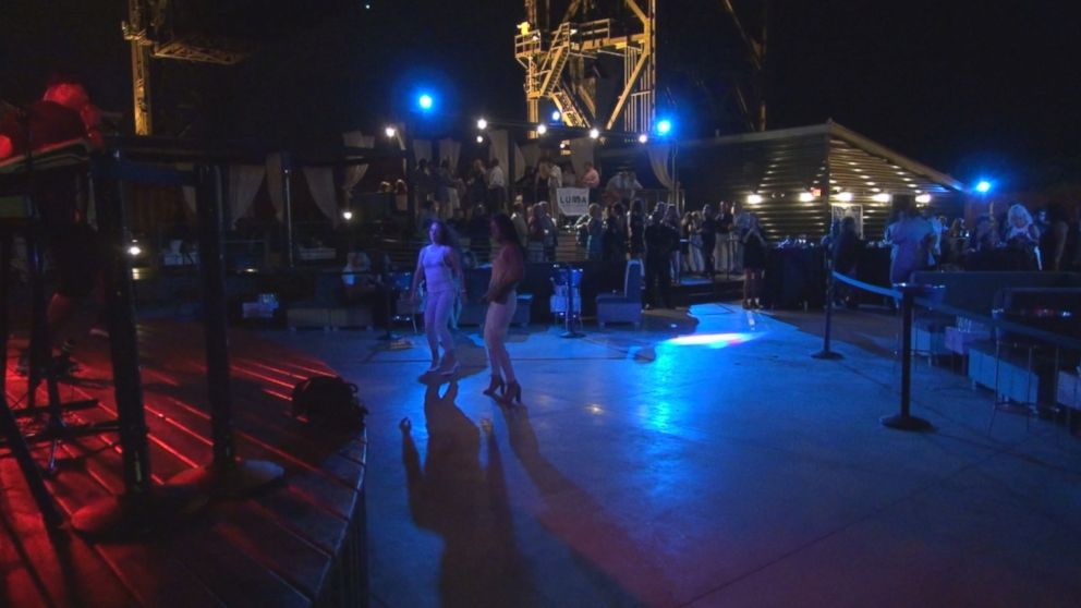 PHOTO: The dance floor stands mostly empty at a party ahead of the Republican National Convention in Cleveland.