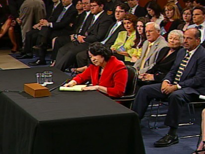Video of Sen. Lindsey Graham asking Sonia Sotomayor if she has a temperament problem.