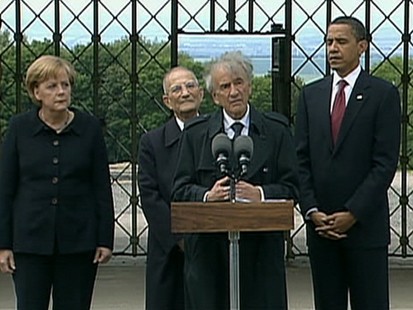 VIDEO: Elie Weisel revisits the Holocaust concentration camp where he was held.