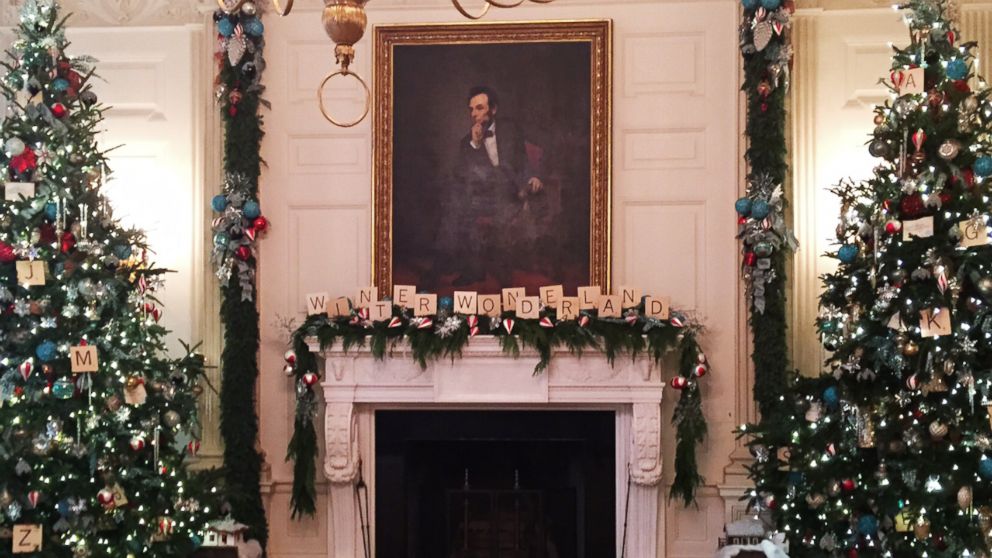 White House Christmas decorations.
