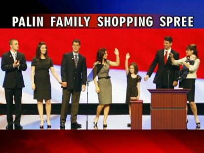 Picture of Sarah Palin and her family.