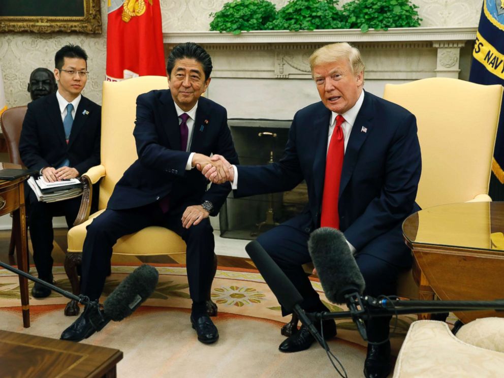 President Trump And Japanese Prime Minister Abe Express Optimism Ahead ...