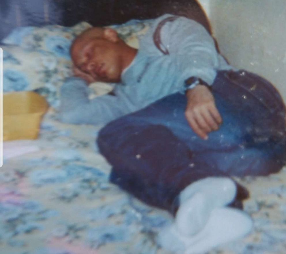 PHOTO: Abel Arocho in an undated photo, laying in bed while undergoing chemotherapy treatment.
