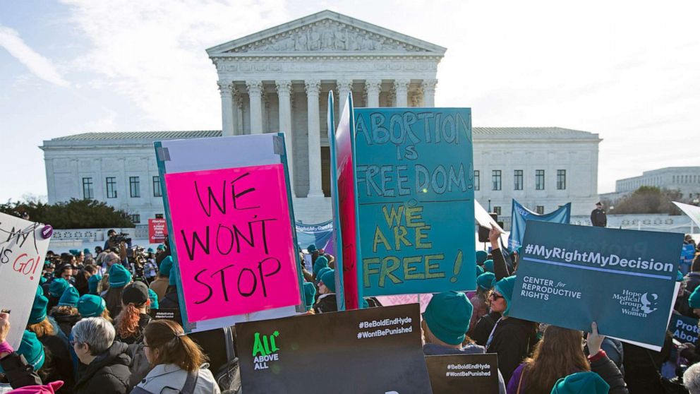 Supreme Court takes up 1st major abortion case of Trump era