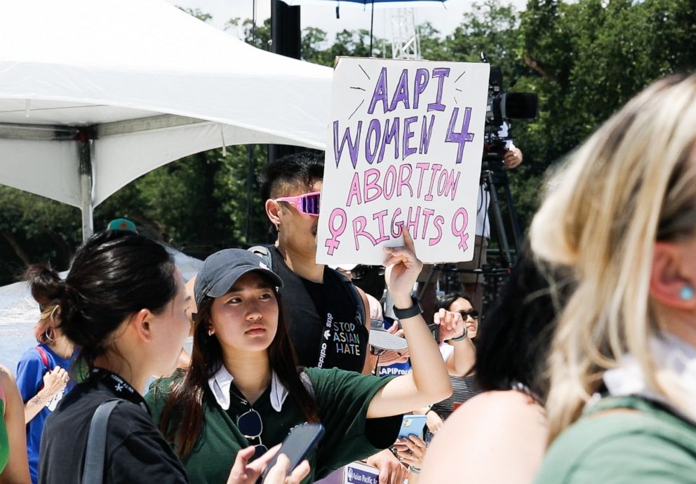 PHOTO: The inaugural National Unity March led by Asian American groups took place in Washington D.C., June 25, 2022, the day after the Supreme Court overturned Roe vs. Wade. 