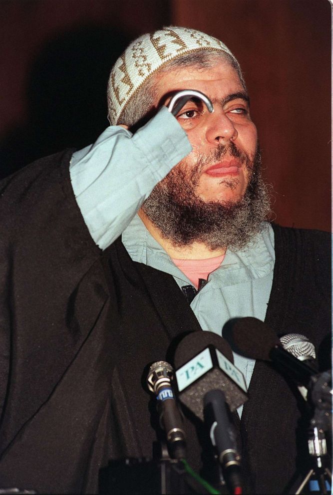 PHOTO: Islamic preacher Abu Hamza al Misary appears at his trialin New York, June 4, 2003.