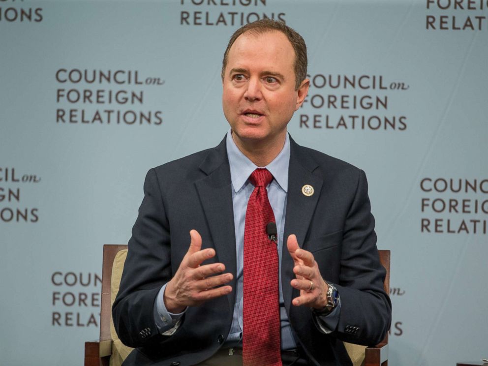 PHOTO: House Intelligence Ranking Member Adam Schiff speaks at the Council On Foreign Relations, Feb. 16, 2018, in Washington.