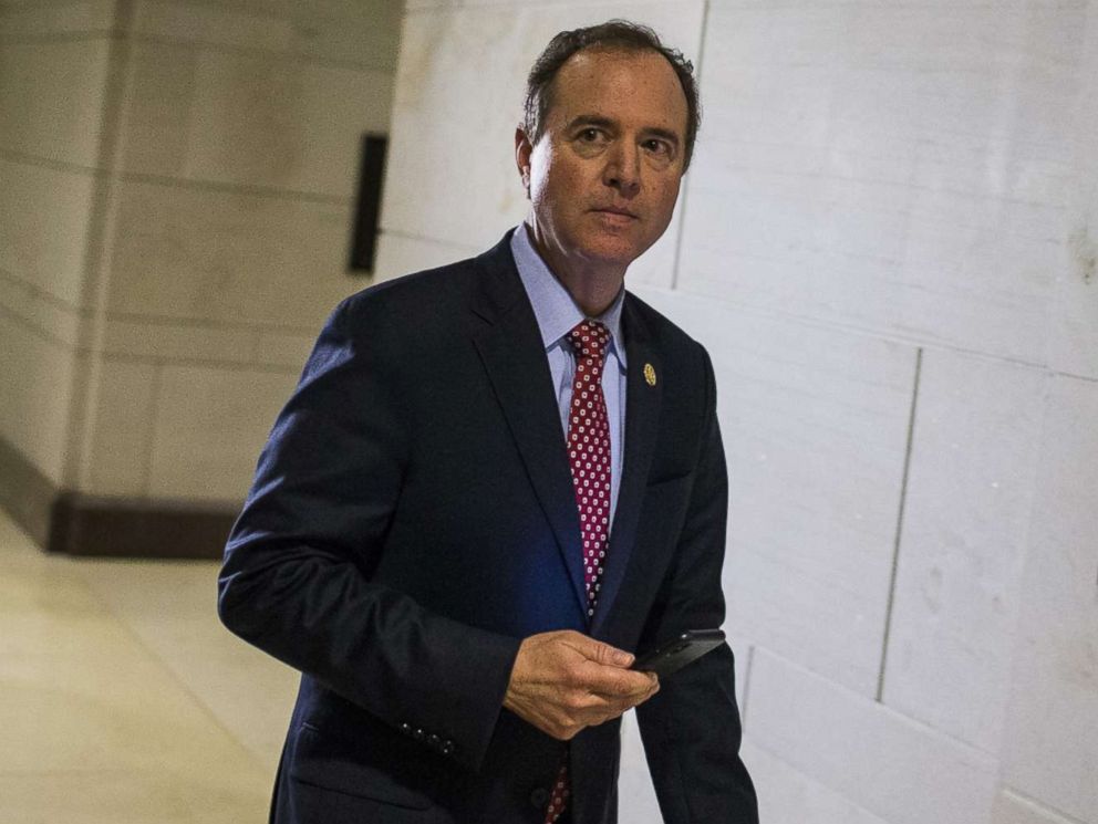 PHOTO: Producer Adam Schiff will be leaving a certificate from Steve Bannon, not pictured, on Capitol Hill in Washington, DC, 16 January 2018.