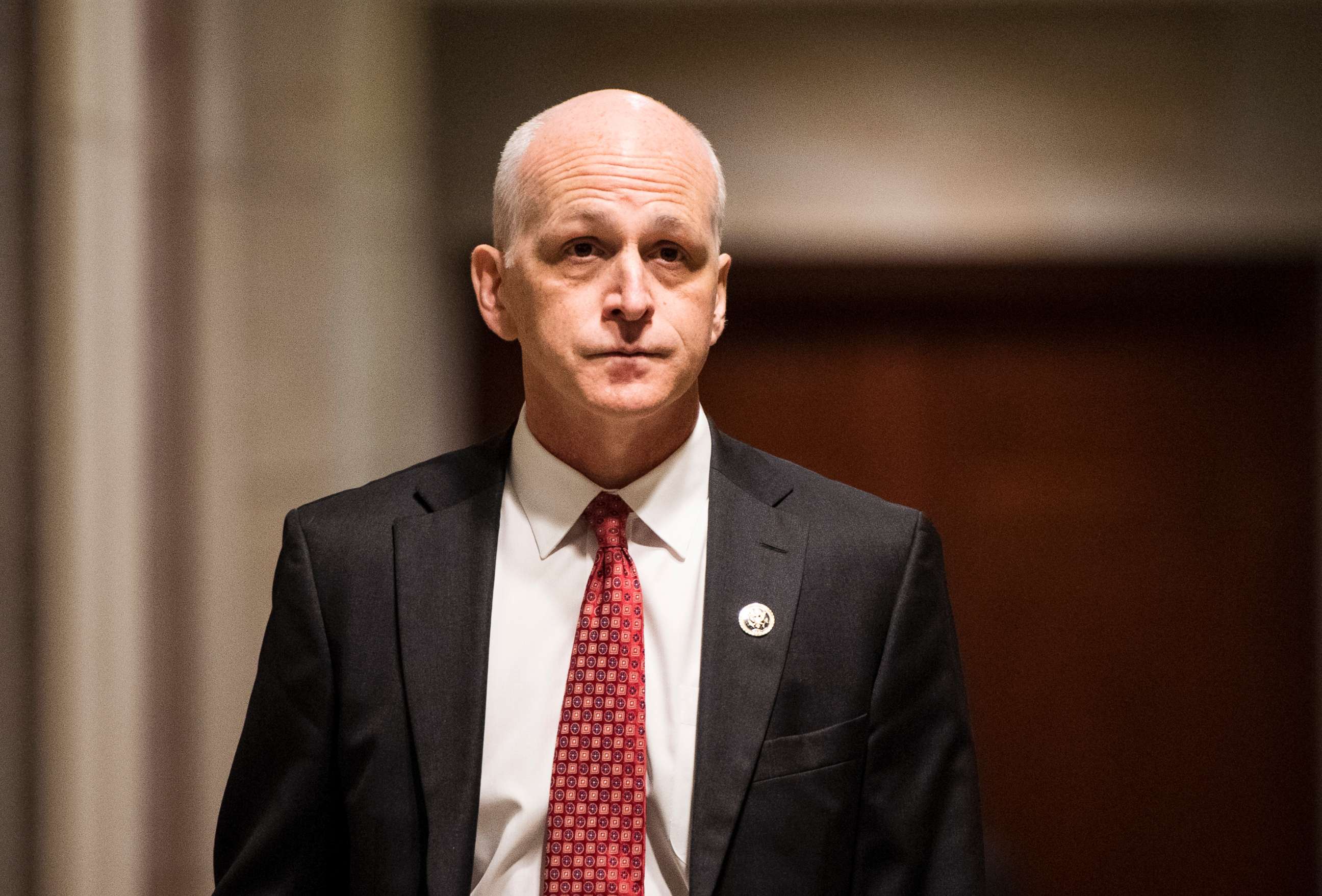 PHOTO: Rep. Adam Smith leaves the CVC Auditorium during a break in the House Democrats' organizational caucus meeting in Washington D.C., Nov. 28, 2018. 