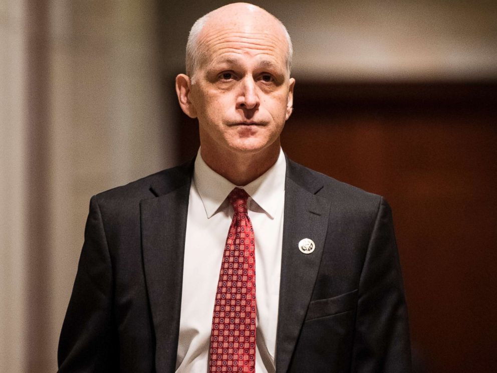 PHOTO: Rep. Adam Smith leaves the CVC Auditorium during a break in the House Democrats organizational caucus meeting in Washington D.C., Nov. 28, 2018.