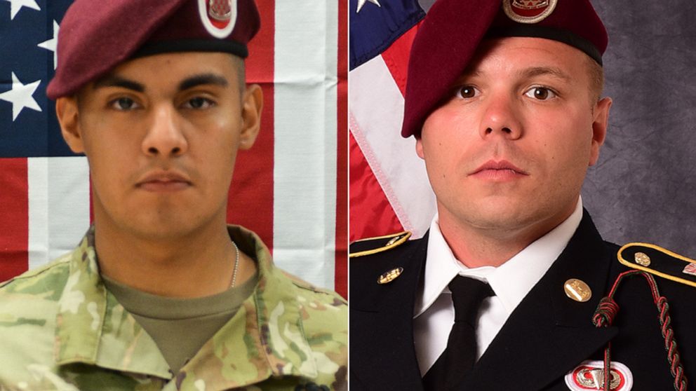PHOTO: 82nd Airborne Division Paratroopers Pfc. Miguel Villalon and Staff Sgt. Ian McLaughlin were killed, Jan. 11, 2020, in Kandahar, Afghanistan.