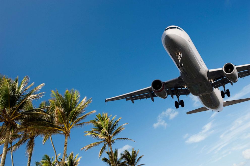 PHOTO: A plane flies overhead in this stock photo.