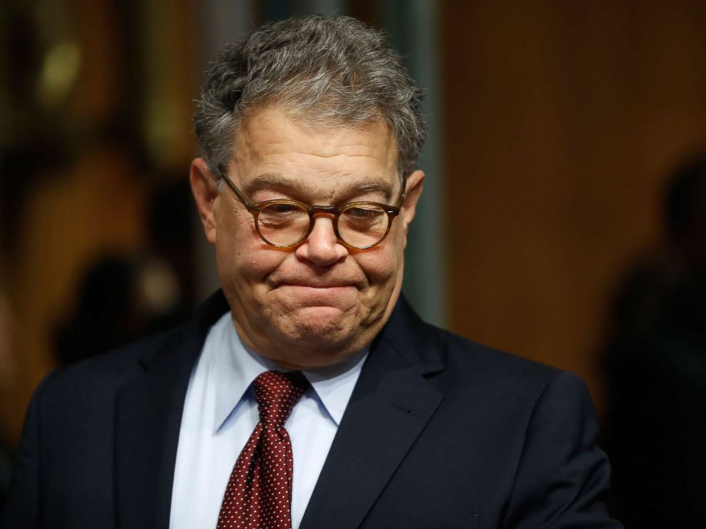 PHOTO: Senate Judiciary Committee member Sen. Al Franken, D-Minn. arrives on Capitol Hill in Washington, July 12, 2017.